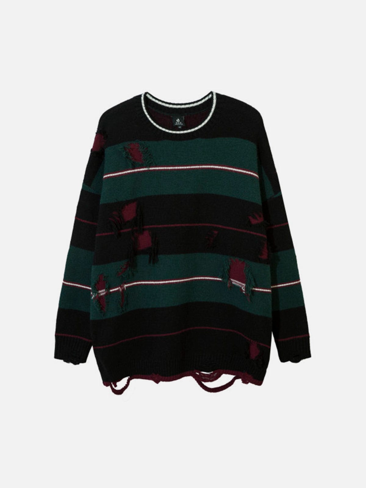 NEV Stripe Hole Sweater