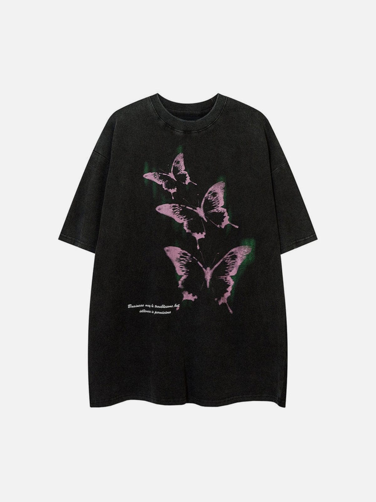 NEV Punk Butterfly Graphic Washed Tee