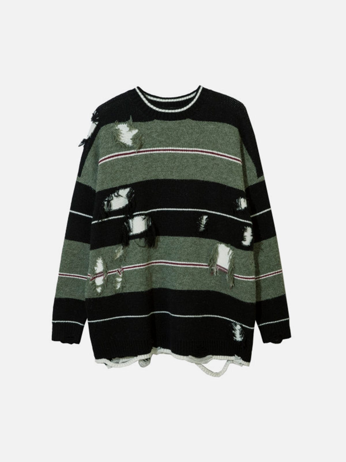 NEV Stripe Hole Sweater