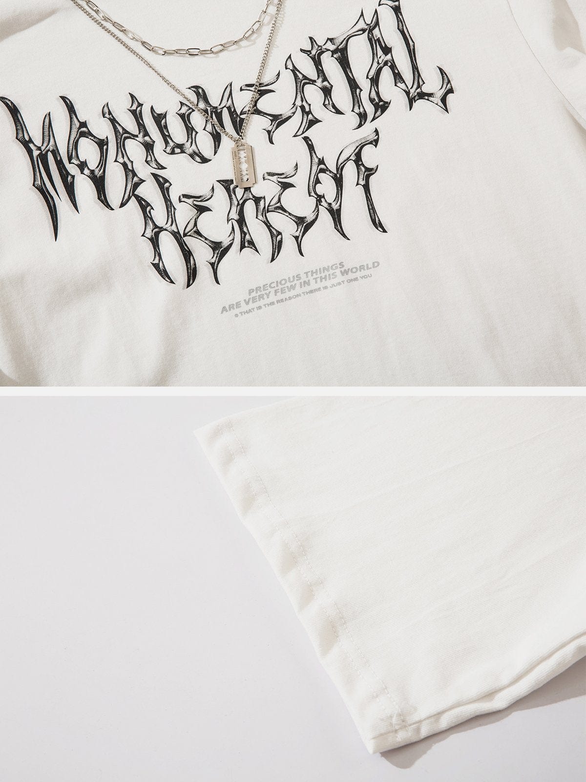 NEV Gothic Letter Print Tee