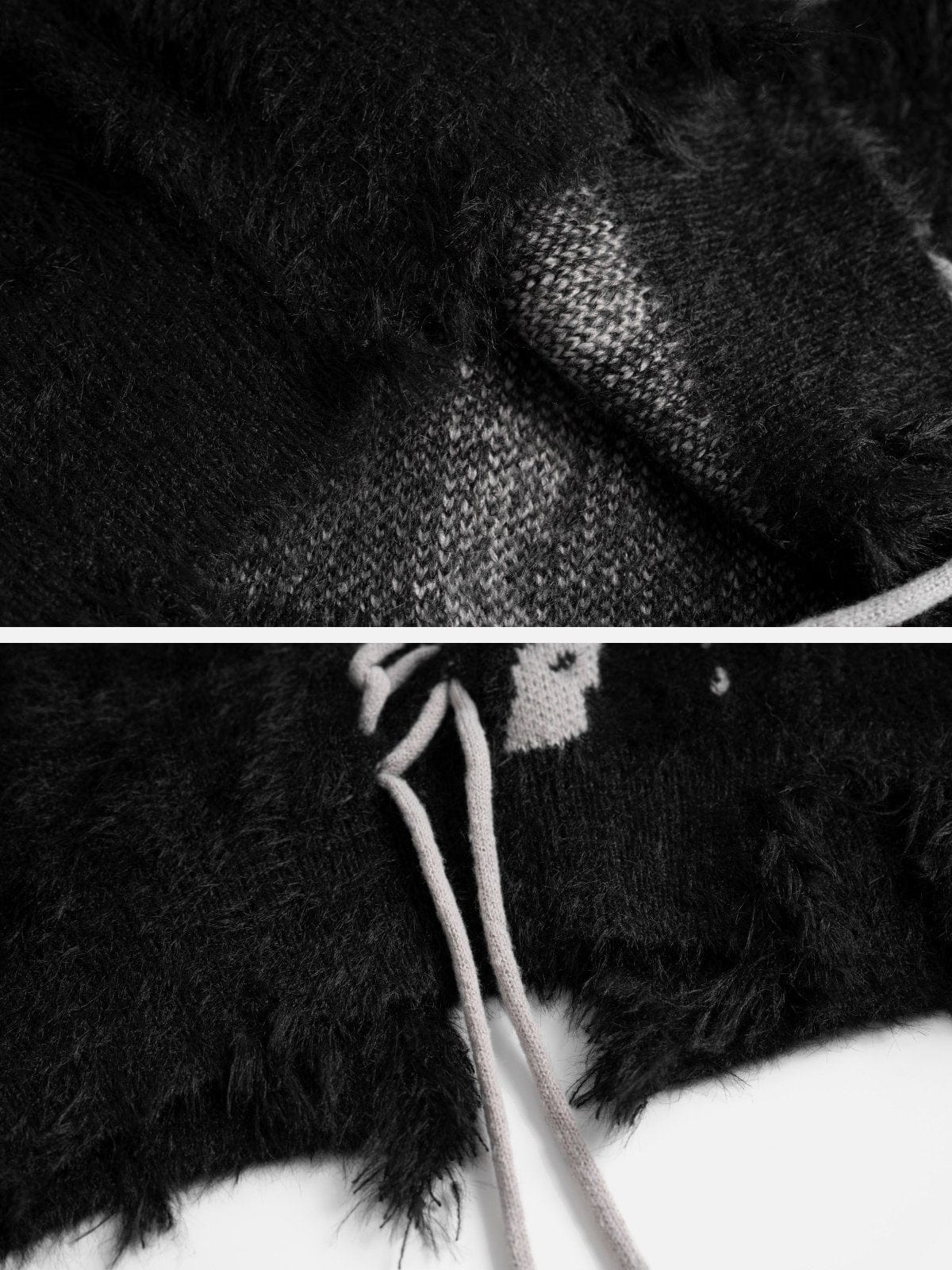 NEV Tie-dye Bandage Turtleneck Sweater