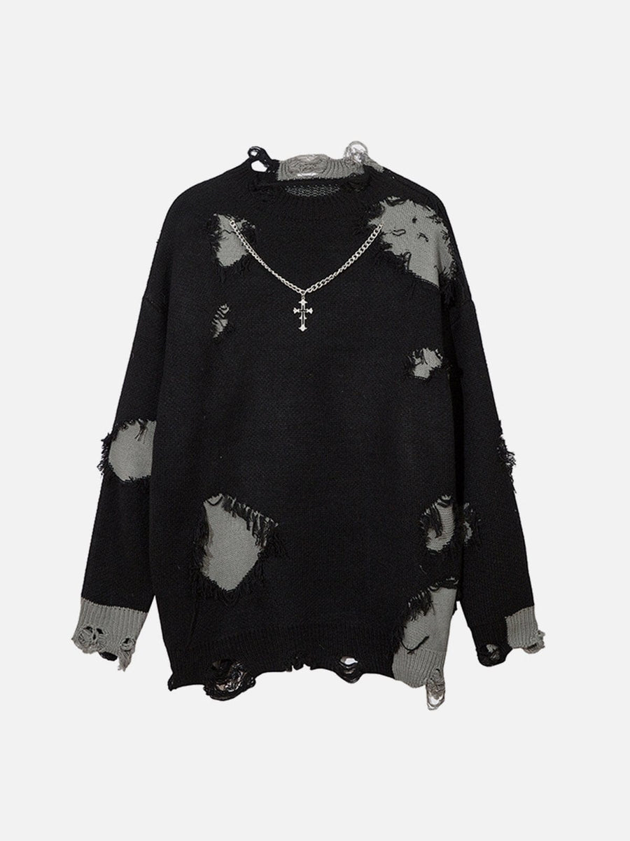 NEV Hole Crucifix Necklace Sweater – nevstudio